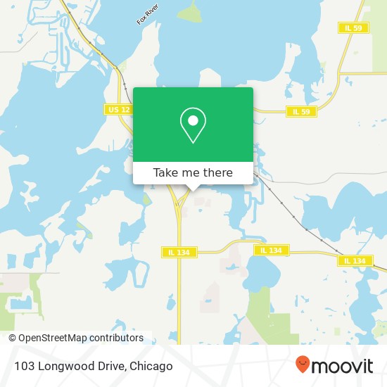 103 Longwood Drive map