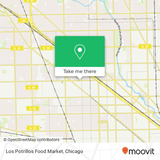 Los Potrillos Food Market map