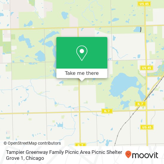 Mapa de Tampier Greenway Family Picnic Area Picnic Shelter Grove 1