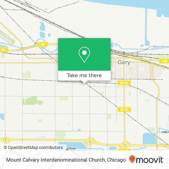 Mapa de Mount Calvary Interdenominational Church