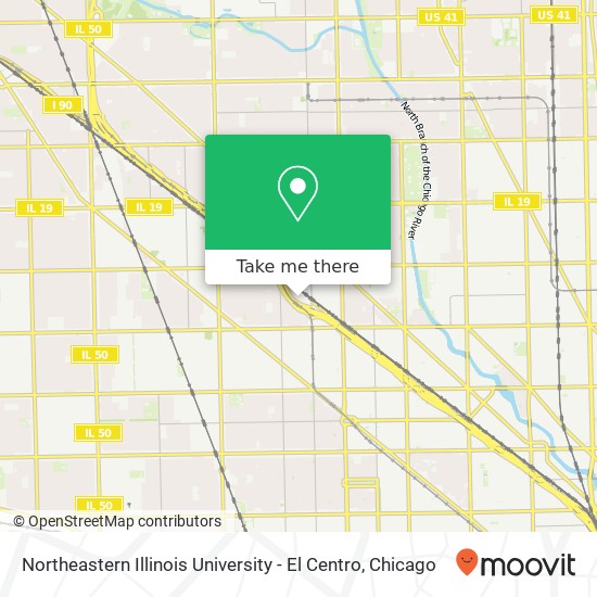Northeastern Illinois University - El Centro map