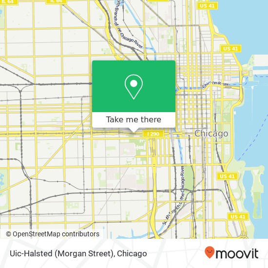 Mapa de Uic-Halsted (Morgan Street)