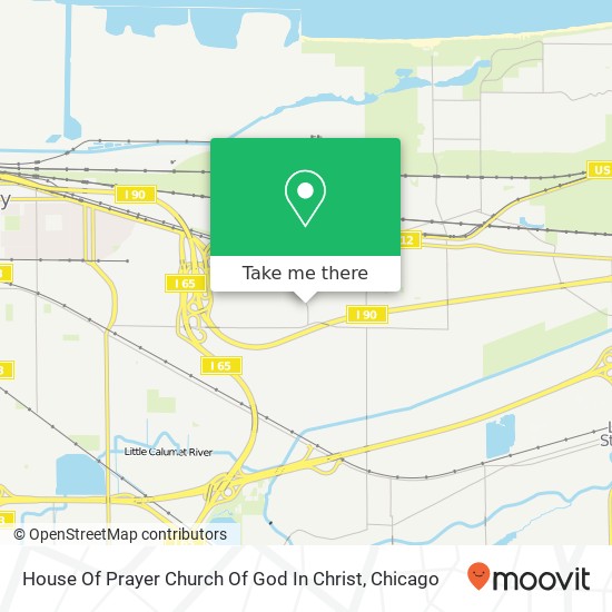 Mapa de House Of Prayer Church Of God In Christ