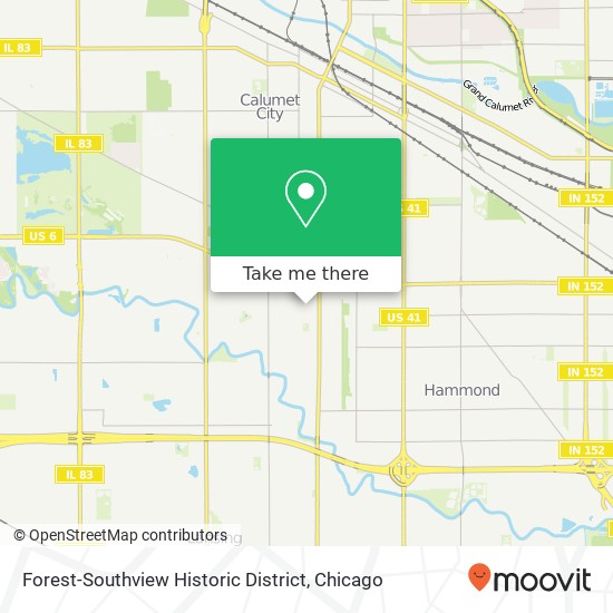 Mapa de Forest-Southview Historic District