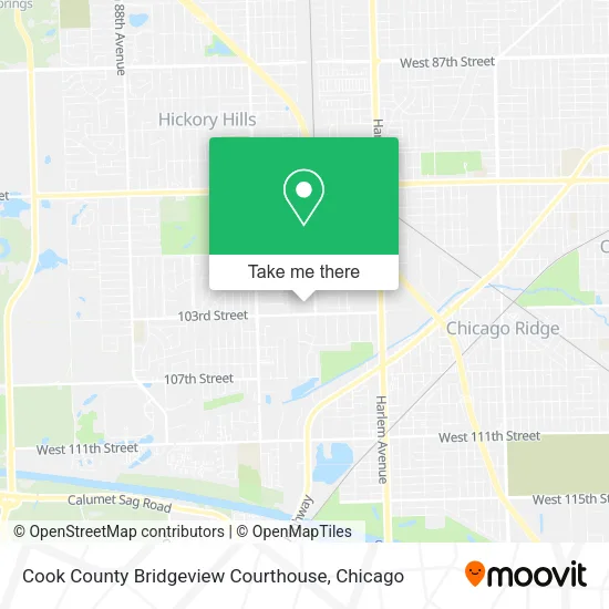 Mapa de Cook County Bridgeview Courthouse