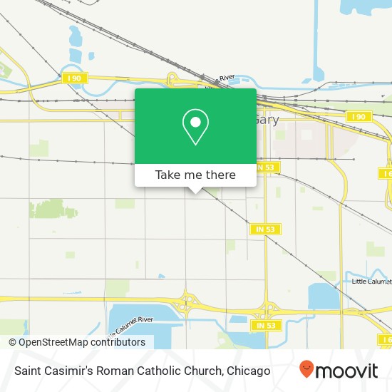 Saint Casimir's Roman Catholic Church map