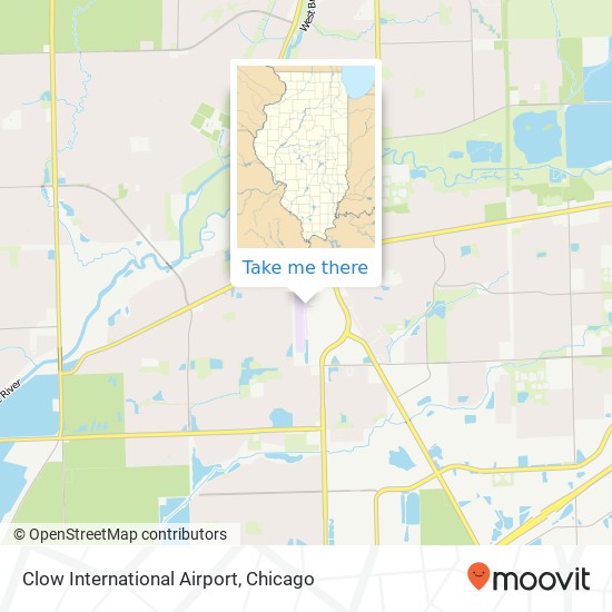 Mapa de Clow International Airport