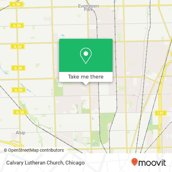 Calvary Lutheran Church map