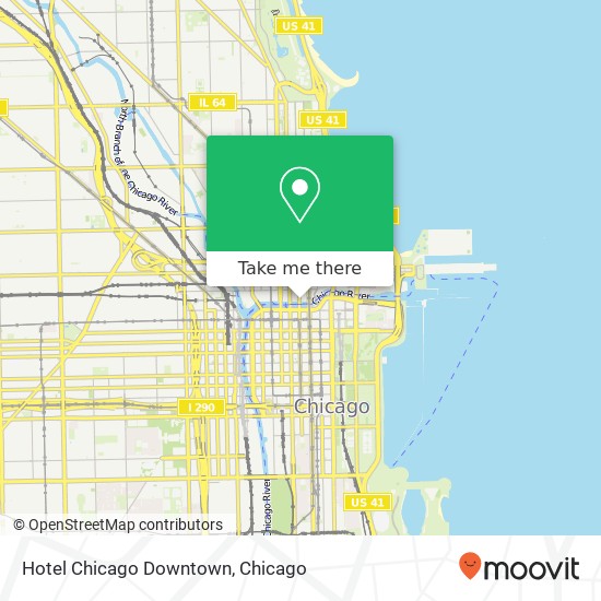 Mapa de Hotel Chicago Downtown