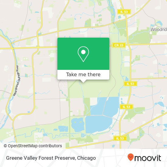 Mapa de Greene Valley Forest Preserve