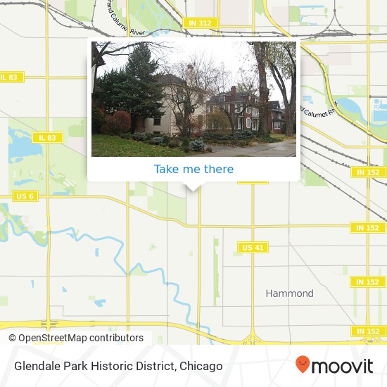 Glendale Park Historic District map