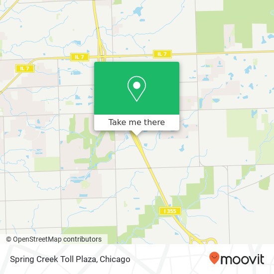 Mapa de Spring Creek Toll Plaza