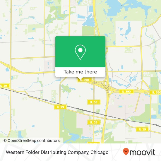 Western Folder Distributing Company map