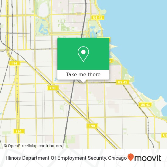 Illinois Department Of Employment Security map