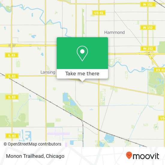 Mapa de Monon Trailhead