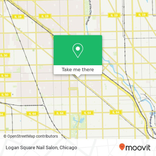 Logan Square Nail Salon map