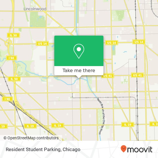 Resident Student Parking map