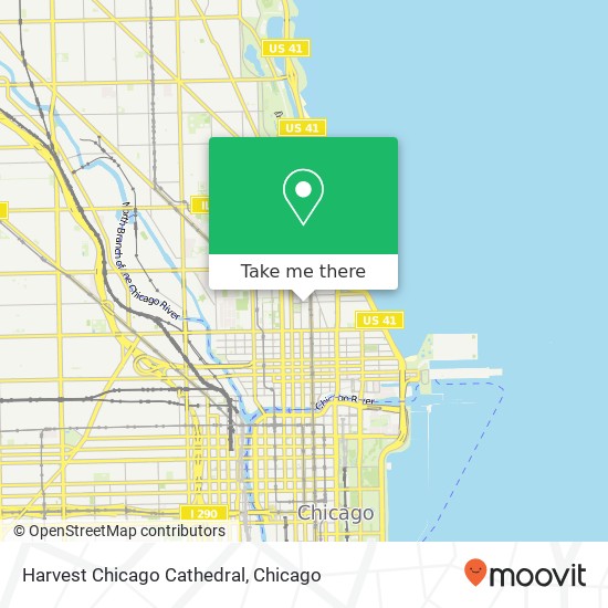 Mapa de Harvest Chicago Cathedral