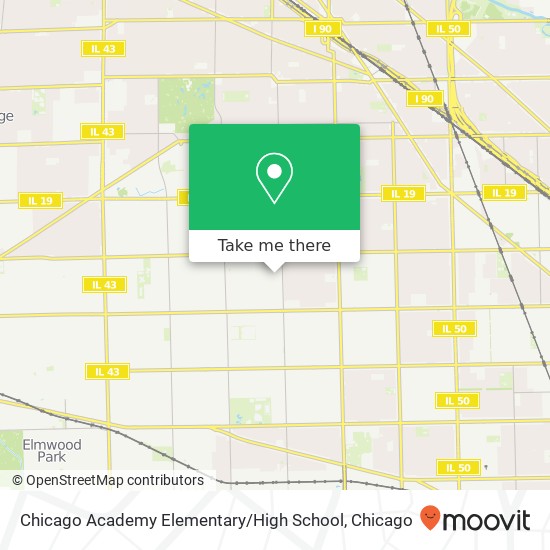 Mapa de Chicago Academy Elementary / High School