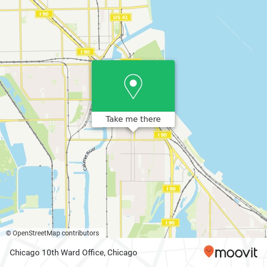 Chicago 10th Ward Office map