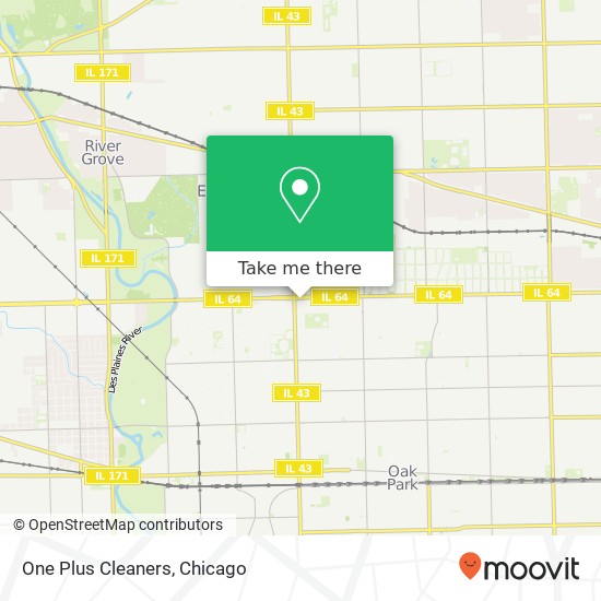One Plus Cleaners map