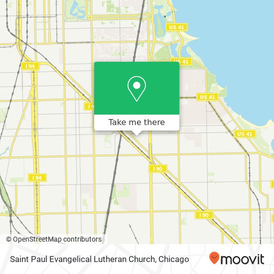 Saint Paul Evangelical Lutheran Church map