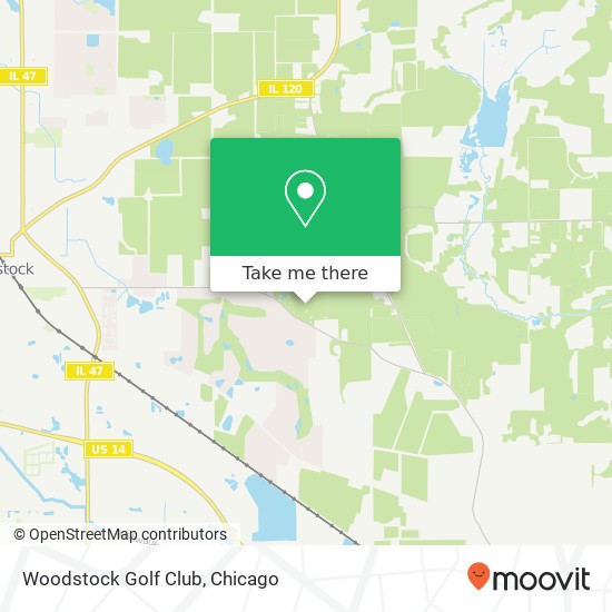 Woodstock Golf Club map