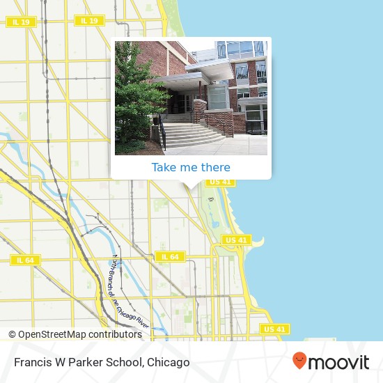 Francis W Parker School map