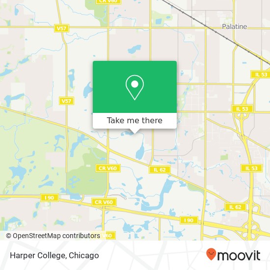 Mapa de Harper College