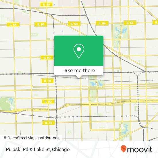 Pulaski Rd & Lake St map