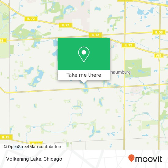 Volkening Lake map