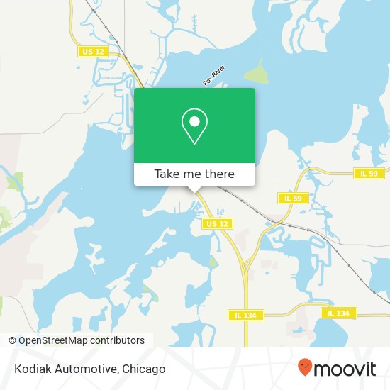 Kodiak Automotive map