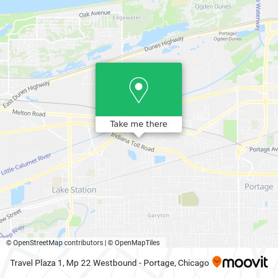 Travel Plaza 1, Mp 22 Westbound - Portage map