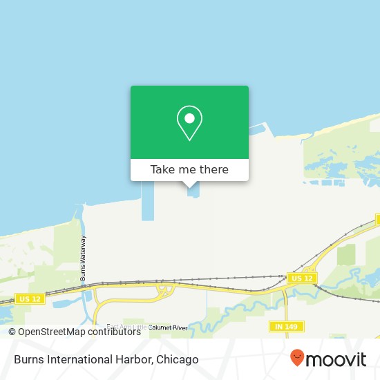 Burns International Harbor map
