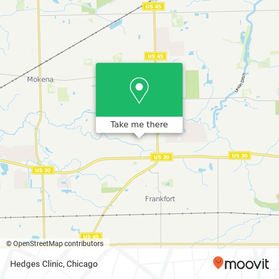 Mapa de Hedges Clinic