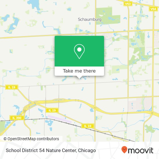 School District 54 Nature Center map