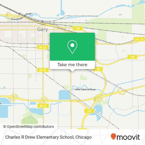 Charles R Drew Elementary School map