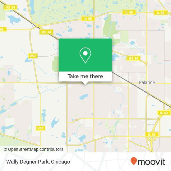 Wally Degner Park map