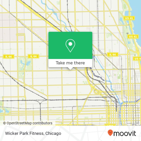 Wicker Park Fitness map