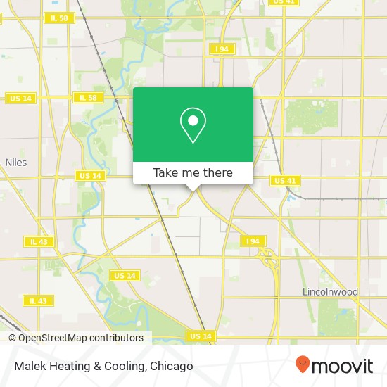 Malek Heating & Cooling map