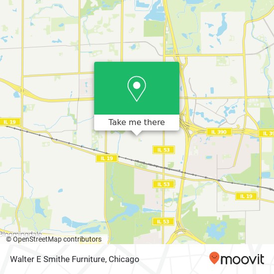 Walter E Smithe Furniture map