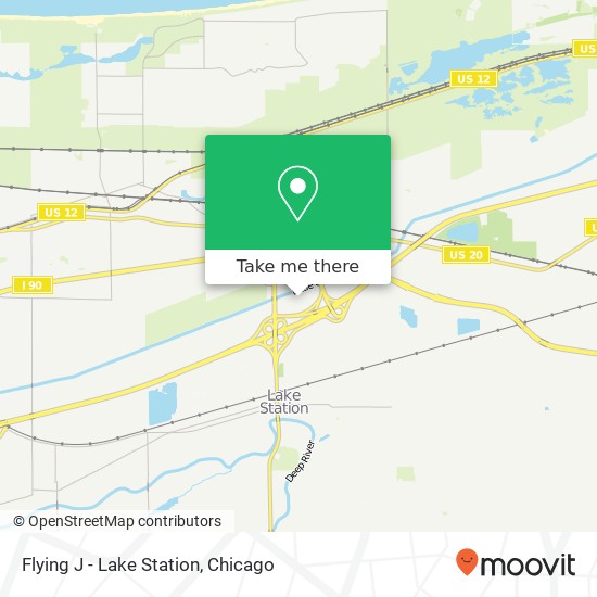 Flying J - Lake Station map