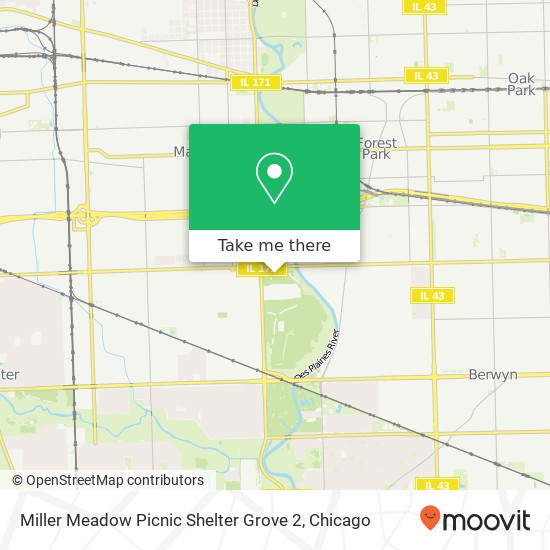 Mapa de Miller Meadow Picnic Shelter Grove 2