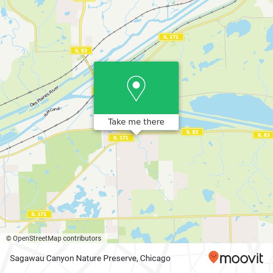 Mapa de Sagawau Canyon Nature Preserve