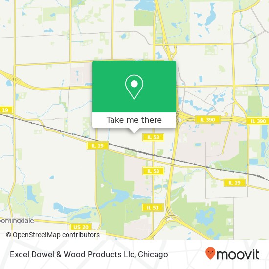 Excel Dowel & Wood Products Llc map