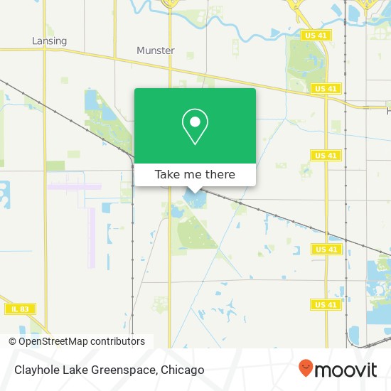 Clayhole Lake Greenspace map