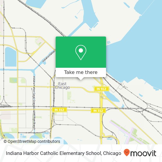 Mapa de Indiana Harbor Catholic Elementary School