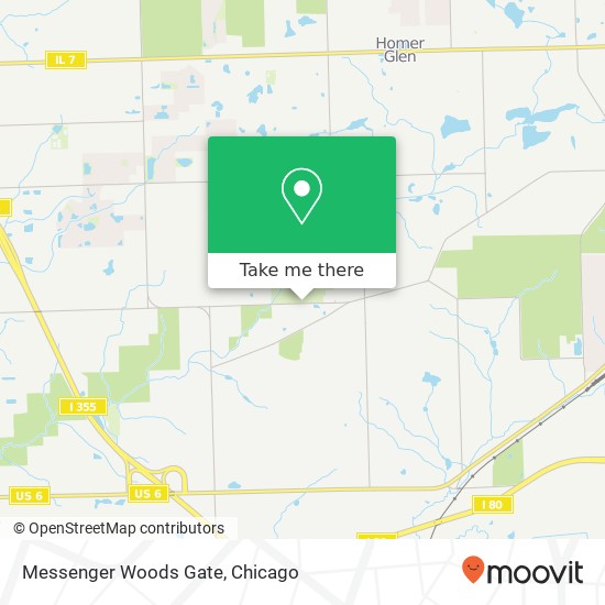 Messenger Woods Gate map