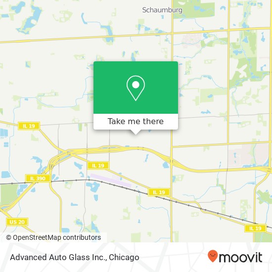 Mapa de Advanced Auto Glass Inc.