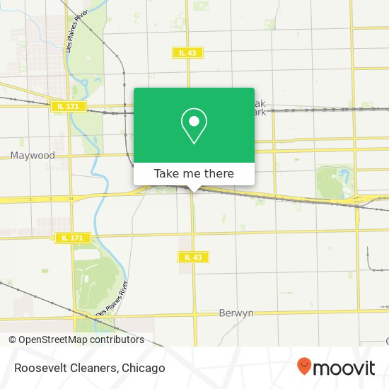 Roosevelt Cleaners map